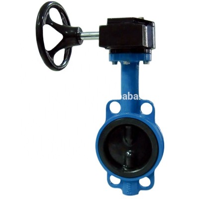 DN100 ACTUATOR MOTORIZED GEAR BOX TRAVEL ANGLE 90 DEG DI BODY EPDM SEAL WAFER BUTTERFLY VALVE